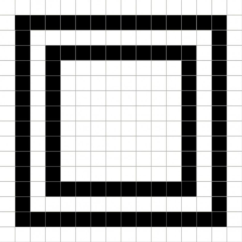 Dune Black & White Grid 20x20 ID 413936 - 1