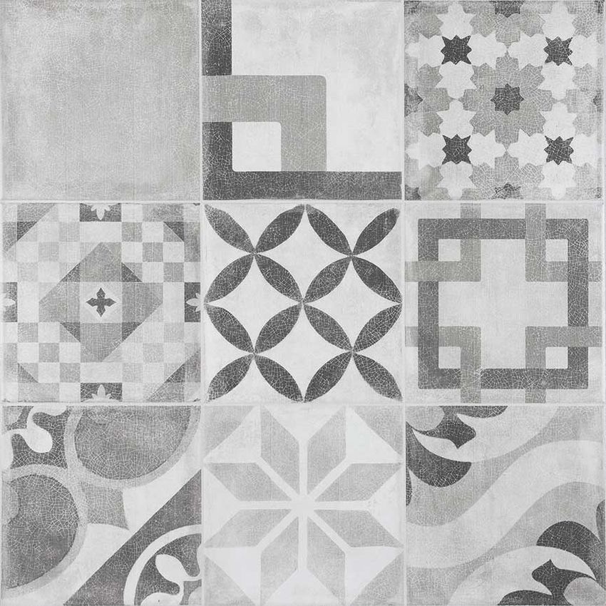 Geotiles Vintage Negro 60.8x60.8 ID 496382 - 1