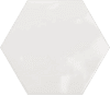 Ribesalbes Geometry Hex White Glossy 15x17.3 ID 449540