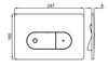 Кнопка смыва Noken Smart Line Oval