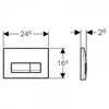 Кнопка смыва Geberit Delta 51
