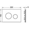 Лицевая панель TECE Loop Modular белый мрамор