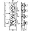 Скрытая часть для смесителя Paffoni Modular Box