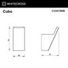 Крючок для ванной Whitecross Cubo брашированный никель