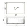 Кухонная мойка Omoikiri Mikura 76 BL Natceramic, черный