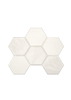 White Hexagon 30x30