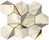 Мозаика Gold Hex Gris-Calacatta