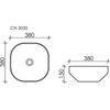 Раковина накладная Ceramica Nova Element Белый Глянцевый - 4