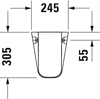 Полупьедестал Duravit D-Code 08571800002 - 4