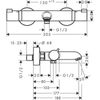 Смеситель для душа Hansgrohe Ecostat