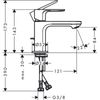 Смеситель для раковины Hansgrohe Rebris E