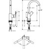 Смеситель для раковины Hansgrohe Rebris E - 4