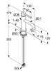 Смеситель для раковины Kludi Nova Fonte Push-Open 75