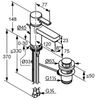 Смеситель для раковины Kludi Zenta - 8