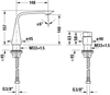 Смеситель для раковины Duravit D.1