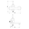 Смеситель для ванны с душем Damixa Arc - 4