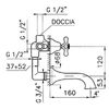 Смеситель для ванны с душем Nicolazzi Doccia