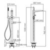 Напольный смеситель WasserKRAFT Sauer - 4