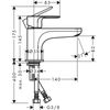 Смеситель на борт ванны Hansgrohe Rebris E