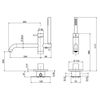 Напольный смеситель для ванны с душем QuadroDesign Source