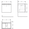 Тумба под раковину Geberit Acanto 60 - 4