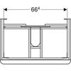 Тумба под раковину Geberit Smyle Square 75 - 7