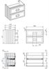 Тумба под раковину La Fenice Cubo Grigio TWIN 80 - 8