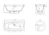 Ванна из искусственного камня Salini Ornella Axis, S-Sense, матовая - 5