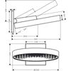 Верхний душ Hansgrohe Rainfinity 360 1jet - 5